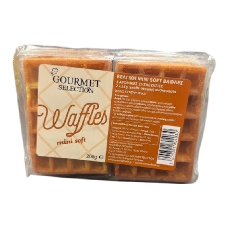 Βελγικη Βαφλα Mini Soft 200gr Gourmet Selection